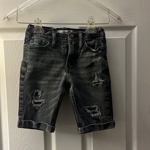 Boys Abercrombie Kids Distressed Denim Shorts Size 7/8